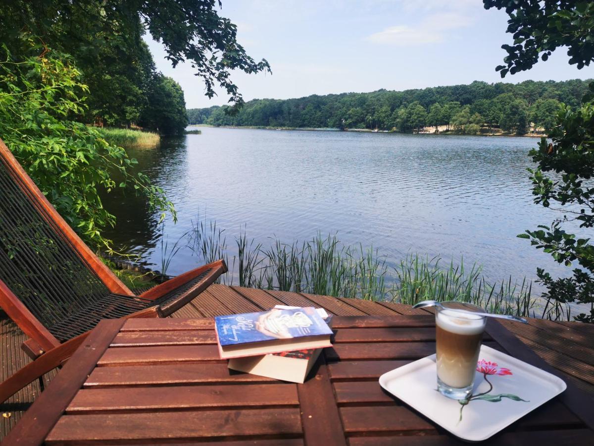 Domek Nad Jeziorem Łąck Exteriér fotografie